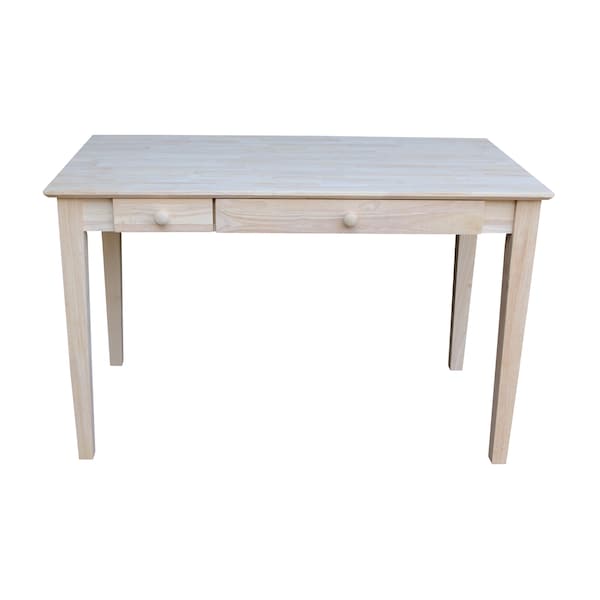 International Concepts Computer Desk with Flip Down Drawer 26 in D X 26 H, 30 W X Hardwood, Unfinished OF-50 - main